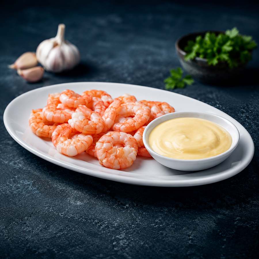 Riesengarnelen in Aioli